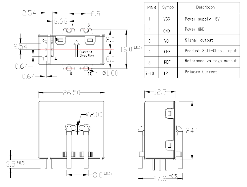 current sensor drawing