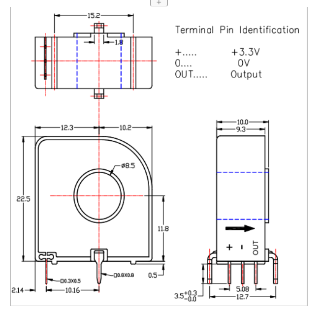 current sensor drawinng