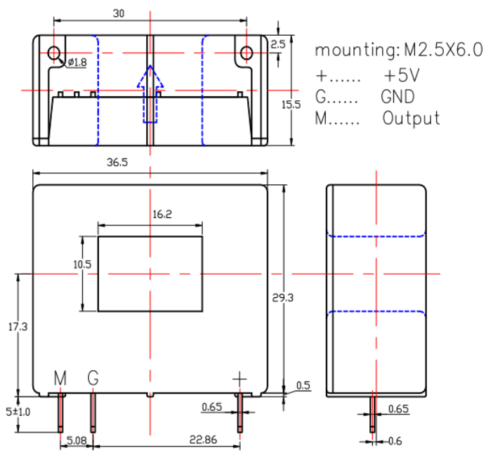 current sensor drawing