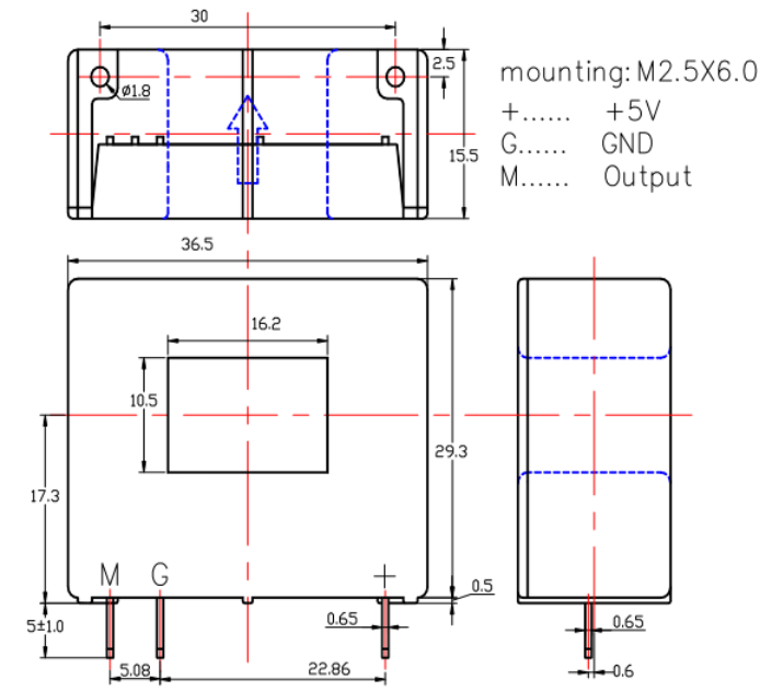 current sensor drawing