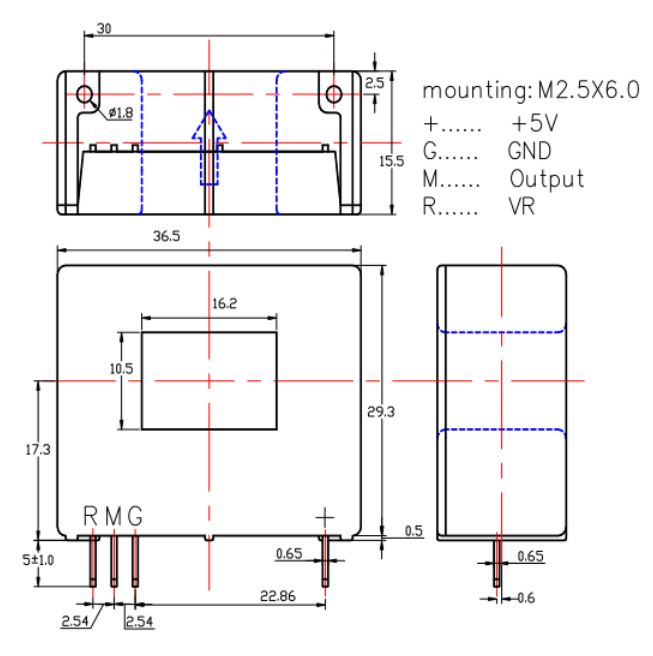 current sensor drawing