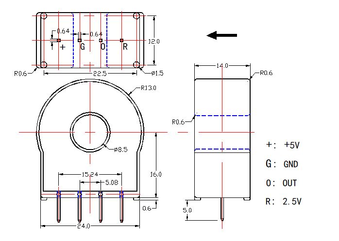 current sensor drawing