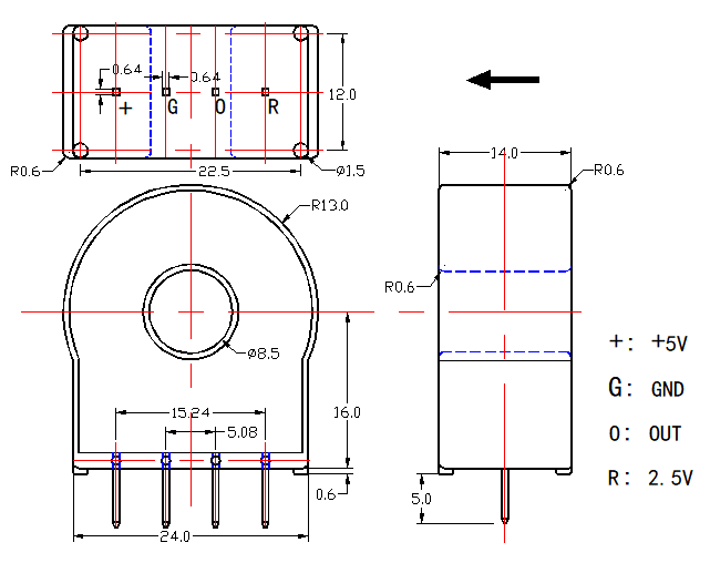 current sensor drawing